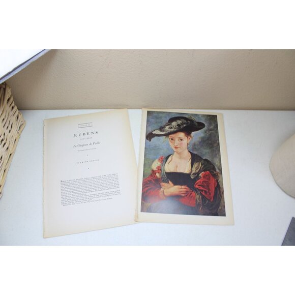 Rubens Le Chapeau de Paille Print Vintage 92813 Flemish School - Picture 2 of 5